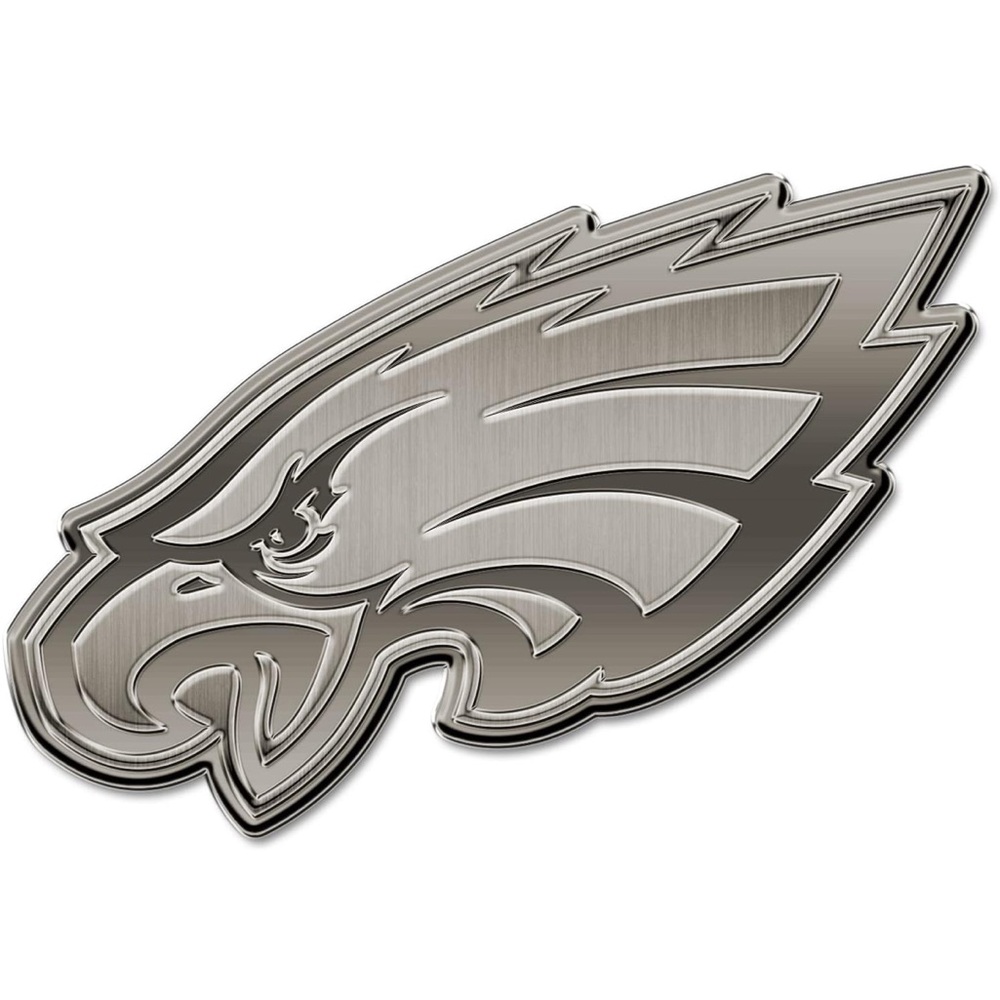 NFL Rico Industries Philadelphia Eagles Antique Nickel Auto Emblem